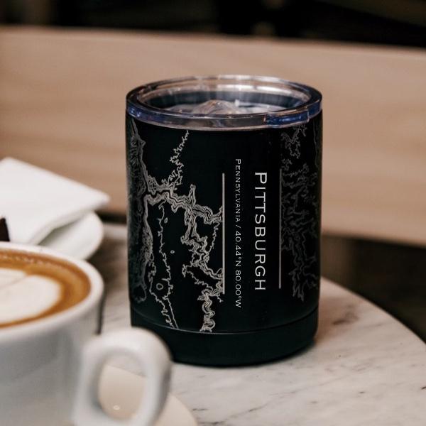 Pittsburgh - Pennsylvania Map Insulated Cup